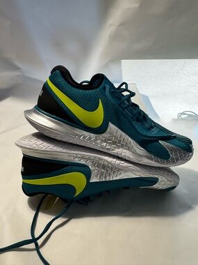 Nike Men’s Teal returns new Shoes  RAFA Swoosh Silver Midsole us 10 men’s